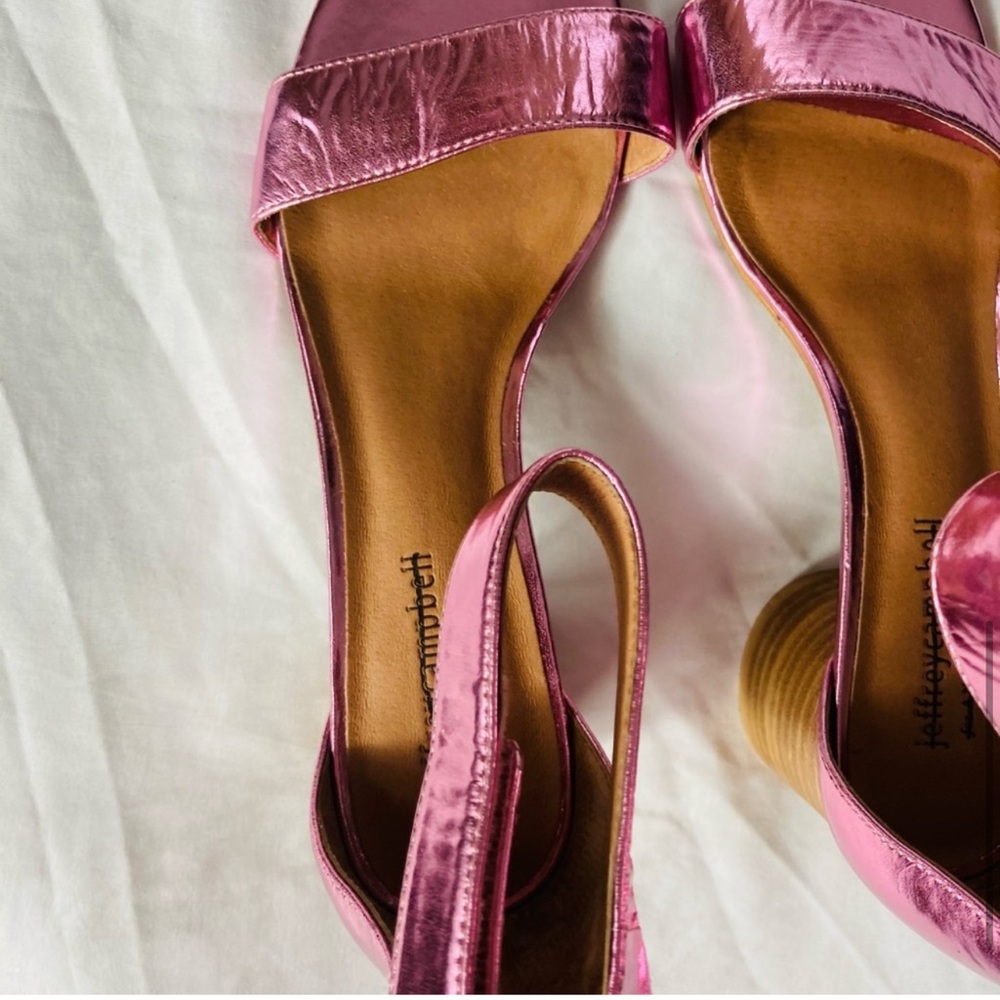 Jeffrey Campbell Like New Pink Open Toe Sandals - image 4